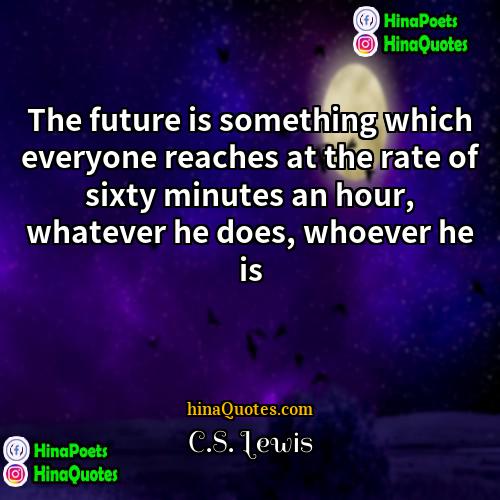 CS Lewis Quotes | The future is something which everyone reaches